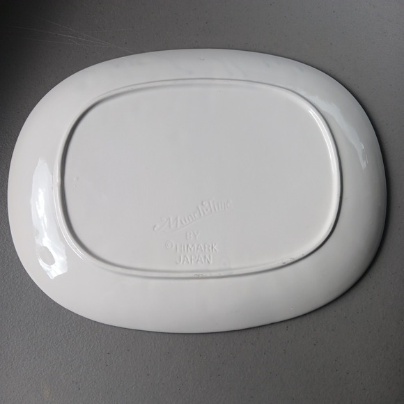VTG Himark Platter 3D Fruit Large Ceramic MUNCH TIME Japan 11"X14" Party Cottage - Picture 6 of 9